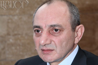 Bako Sahakyan received Ruben Hayrapetyan