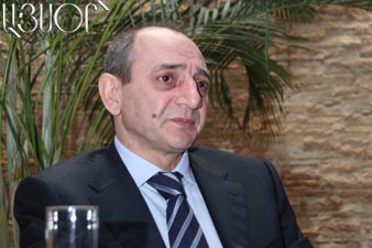 B. Sahakyan met a group of officers demobilized from Defense Army