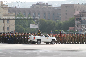 Մեկնարկեց անկախության 20-ամյակին նվիրված  զորահանդեսը