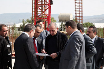 B.Sahakyan visited construction sites of new maternity hospitals