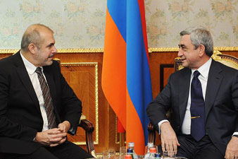 President Serzh Sargsyan received Philippe Lefort