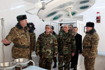 Serzh Sargsyan, Bako Sahakyan attend hospital opening ceremony 