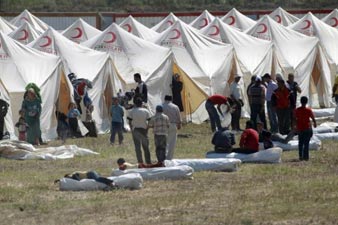 Turkey asked UN to establish camps for Syrians