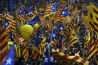 1.5 million people taking part in Catalonia rally