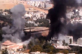 Syria's city of Homs was bombarded