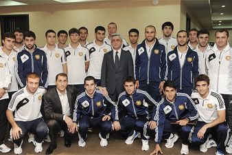 President wished success to Armenian Football team