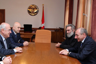 Bako Sahakyan received Perch Sedrakyan and Ashot Ghazarian