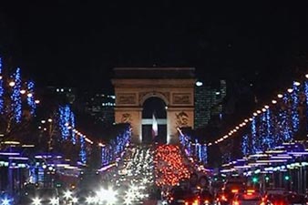 Diane Kruger switch on Champs Elysees’ lights