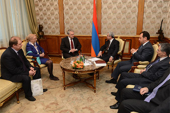 Armenian president receives Victor Khristenko 