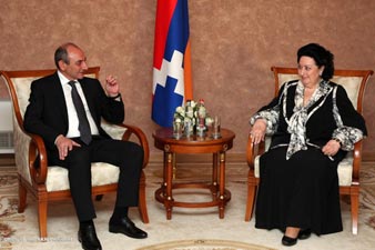 NKR president receives Montserrat Caballe 