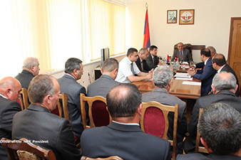 NKR president holds consultation on elimination of hail consequences 