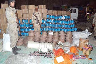 Pakistan seizes 100 tonnes of bomb-making chemicals