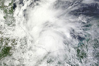 Tropical Storm Fernand forms off the east coast of Mexico