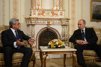 Haykakan Zhamanak: S. Sargsyan visited Moscow 32 times since 2008 