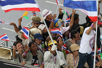 Thai protesters force evacuation of top crime agency