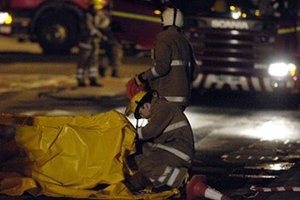 Police helicopter crashes into Scottish pub