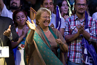 Michelle Bachelet wins presidential election in Chile