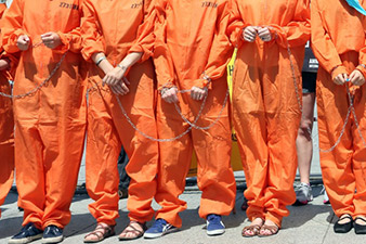 People protest across US on Guantanamo's 12th anniversary