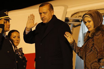 Turkey PM Erdogan in EU membership talks amid tensions