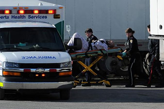 Two stabbed at Canadian warehouse