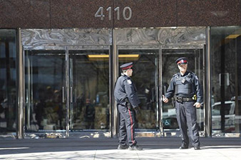 Four stabbed in Toronto office