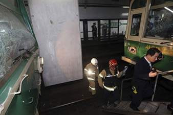 Subway trains crash in South Korean capital, 170 people hurt