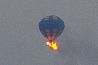 Hot air balloon catches fire; 3 missing