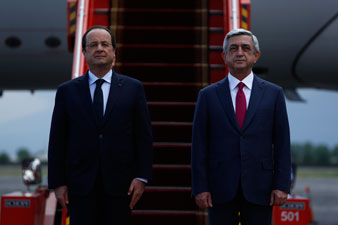 French president arrives in Armenia for state visit 