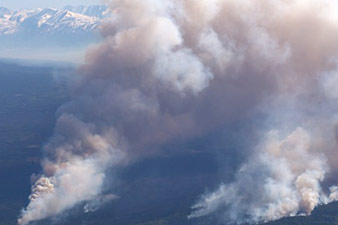 Alaska fire spreads to wildlife refuge