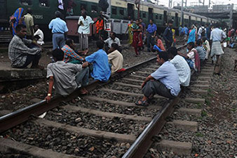 Deadly train crash in north India