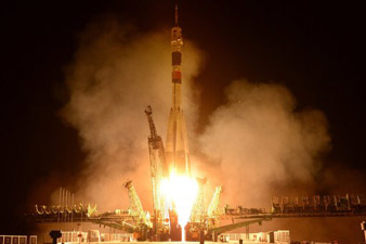 Russian Soyuz with new crew docks at ISS in automatic mode