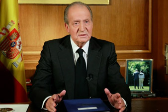 King Juan Carlos of Spain abdicates