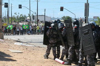 Brazil bus drivers strike in World Cup host city