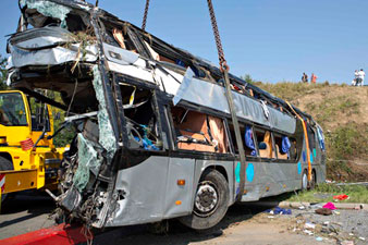 Bus crash in Germany leaves several dead and scores injured