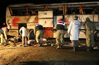 Three officers who protected Erdogan rally killed in bus accident