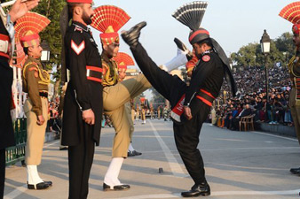 India and Pakistan hold Wagah border ritual despite attack