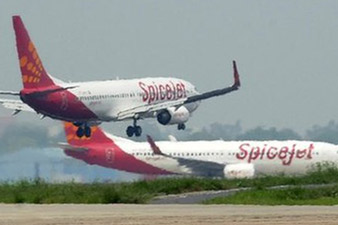 Indian airline SpiceJet hits buffalo during take-off