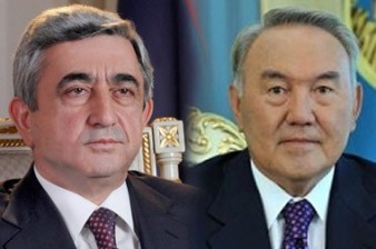 Armenian and Kazakh presidents have phone conversation