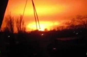 Plant catches fire after shelling in Donetsk