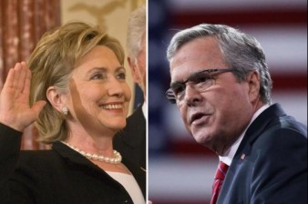 Bush and Clinton ramping up off the trail