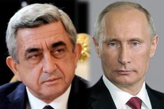 President Serzh Sargsyan holds telephone conversation with Russian president Vladimir Putin