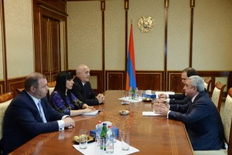 Serzh Sargsyan meets with Prosperous Armenia representatives