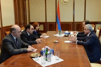 Serzh Sargsyan meets with Orinats Yerkir Party representatives