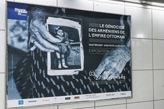 Posters commemorating Armenian Genocide installed in Paris subway