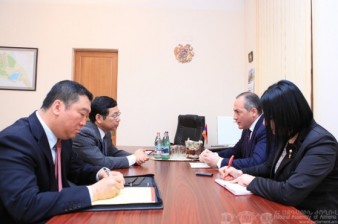 Koryun Nahapetyan Receives the PRC Ambassador Extraordinary and Plenipotentiary