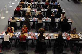 Armenian chess players at European men&women's chess champs