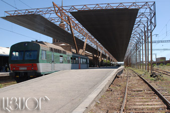 Repair works at Yerevan Railway Station