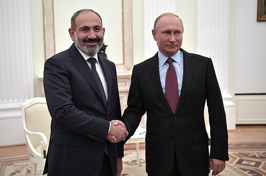 Meeting of Armenia’s PM, Russia’s President in photos