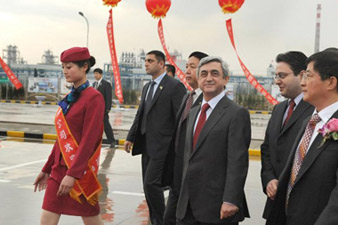 S.Sargsyan was present at the opening ceremony of “Shanxi–Nairit