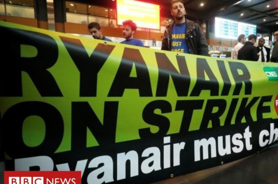 Ryanair cancels 250 flights as strike action hits tens of thousands